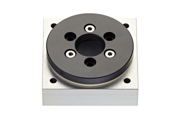 iglidur® slewing ring, PRT-01, square flange, sliding elements made from iglidur® J