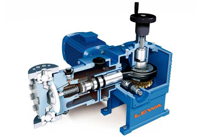 LEWA dosing pump with iglidur® X plain bearings