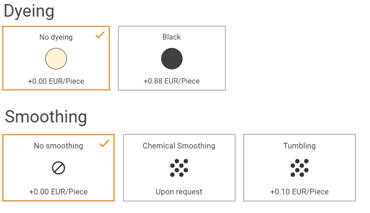 3D printing finishing