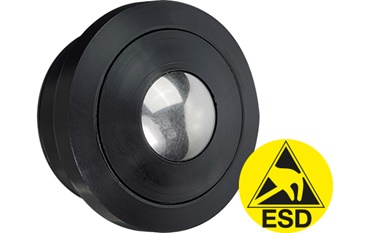 Electrostatically conductive xiros® polymer ball transfer unit