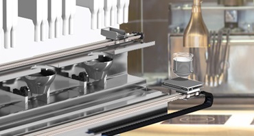 drylin ZLW in use in a 'smart' kitchen