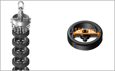 e-loop 220mm – static, with crossbars every 2nd link